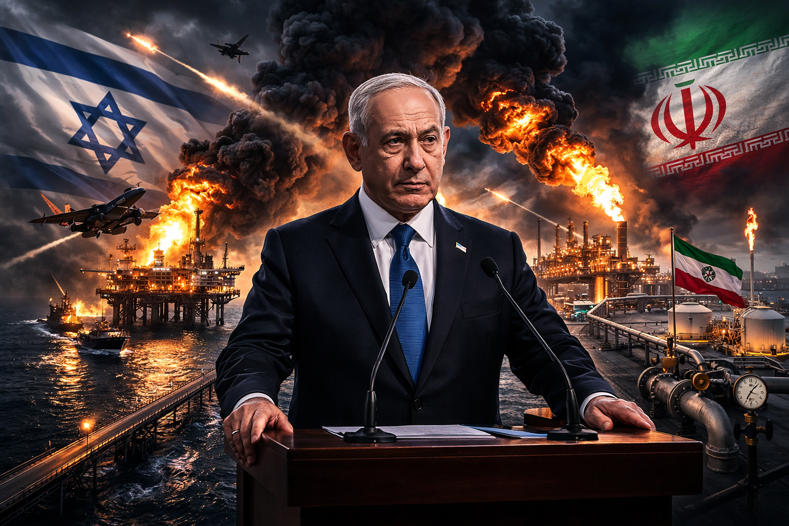 Benjamin Netanyahu Announces Halt to Israeli Strikes on Iranian Gas Field Amid Rising Tensions